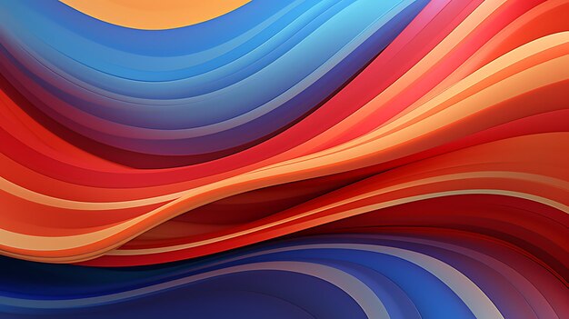 Vibrant Color Abstract Wave Wallpapers