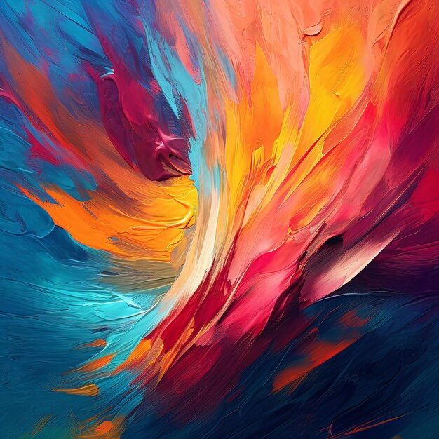 Vibrant color explosions a kaleidoscope of abstract art and swirling energy