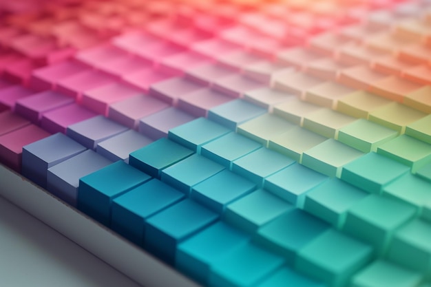vibrant color gradient background abstract composition with lines shapes generative ai