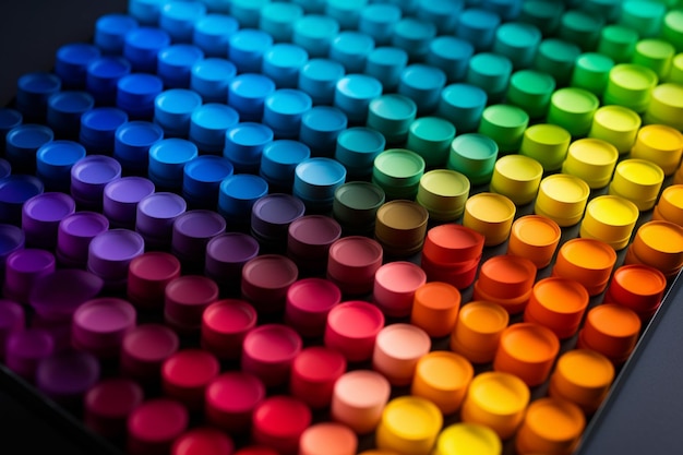 Composizione astratta di sfondo sfumato di colore vibrante con linee forme ai generativa