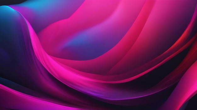 Vibrant color gradient on black background abstract pink blue black banner blurry colorful poster de