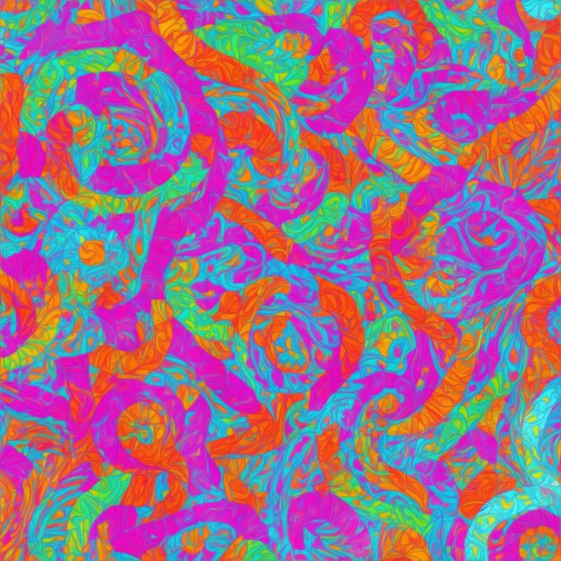 A Vibrant color kaleidoscopic pattern background generated by ai