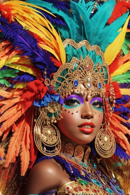 A vibrant colorful carnival