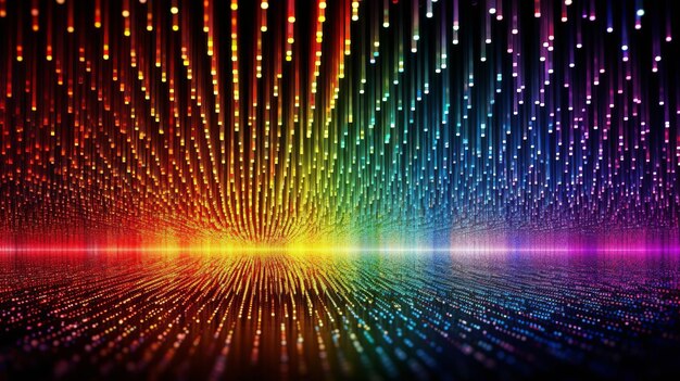 Premium Photo | Vibrant and colorful data code wallpaper featuring ...