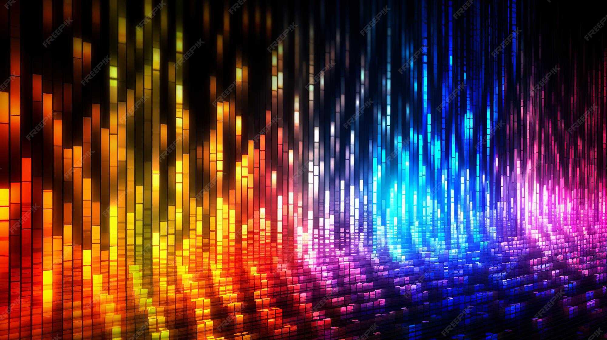 Premium Photo | Vibrant and colorful data code wallpaper featuring ...