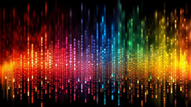 Premium Photo | Vibrant and colorful data code wallpaper featuring ...