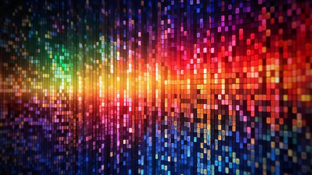 Premium Photo | Vibrant and colorful data code wallpaper featuring ...