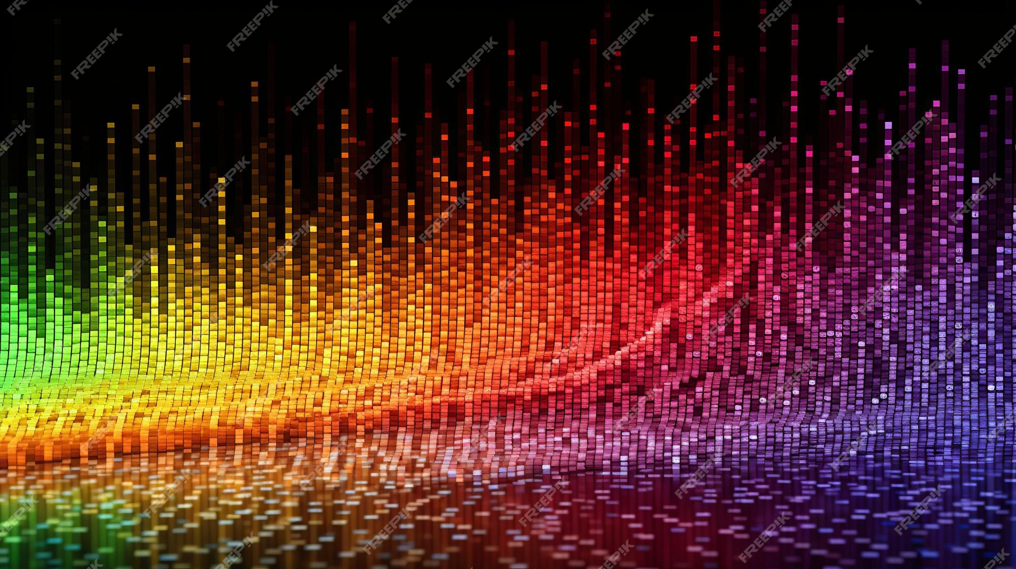 Premium Photo | Vibrant and colorful data code wallpaper featuring ...