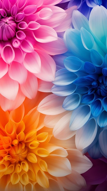 A vibrant and colorful flower in closeup