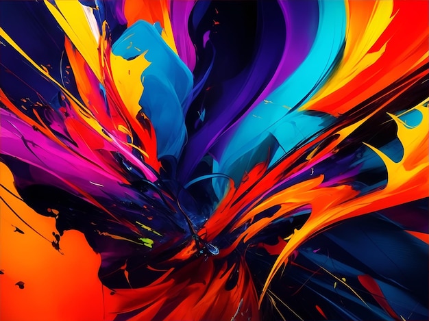 A vibrant colorful shapes background