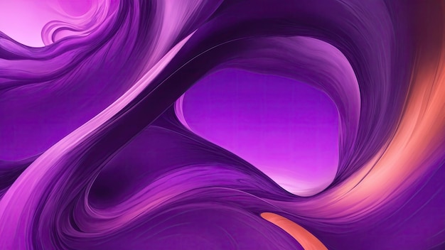 Vibrant colors and Purple flowing smooth wave Background