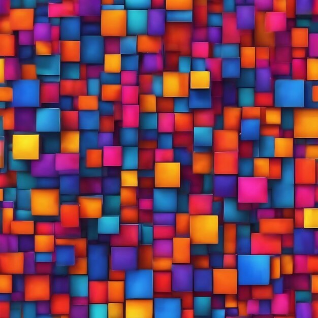 Vibrant colors and shapes abstract background