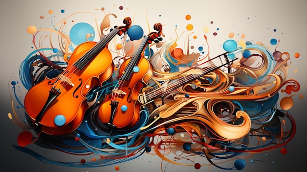 Vibrant colors used in the artwork evoke the vibrant emotions and sensations music brings to life let the visual symphony of vibrant music melodies inspire your senses and ignite your imagination