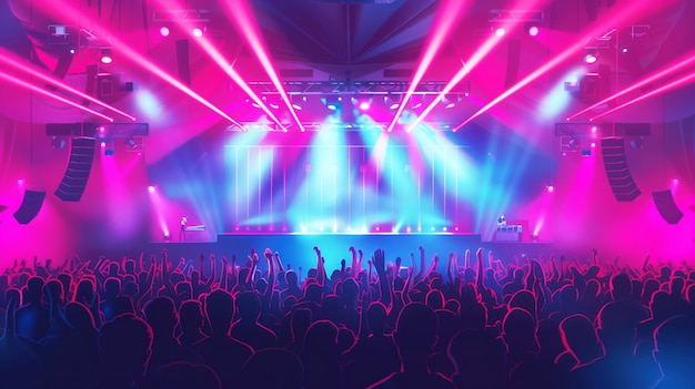 Crowd enjoying live music at a concert