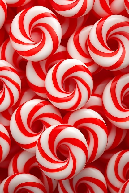 Vibrant Confectionery Creative Poster Design Featuring a Yummy Colorful Top View Background Candy