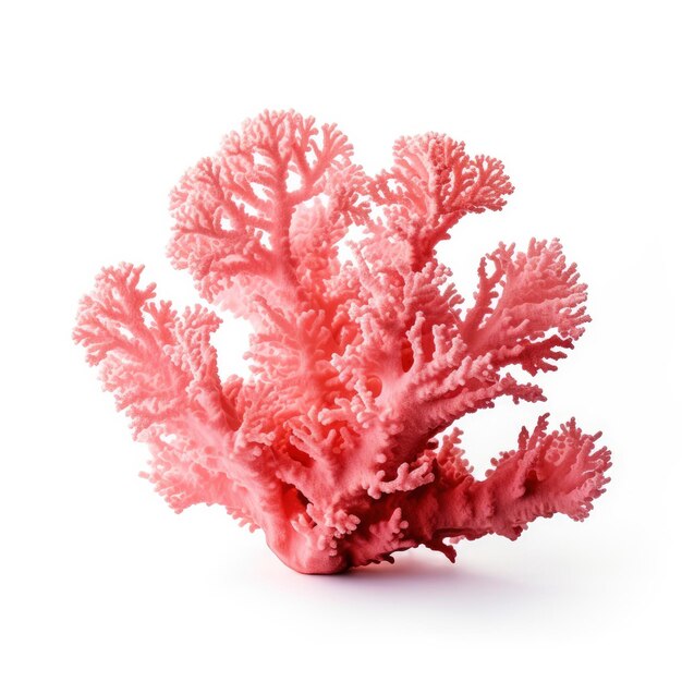 Photo vibrant coral isolated on white background