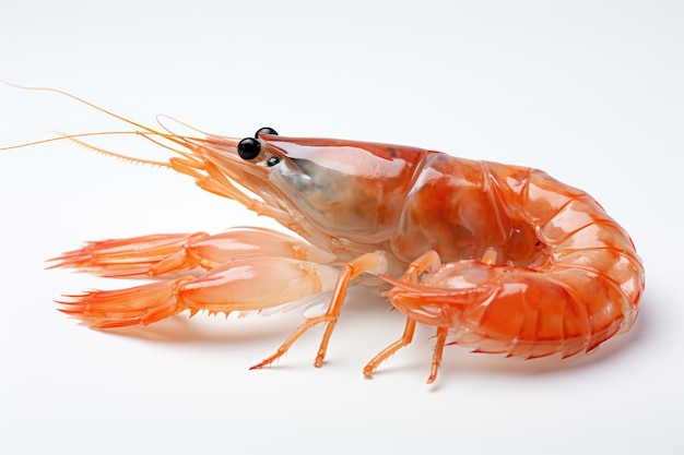 Vibrant Crimson Red Shrimp Generative AI