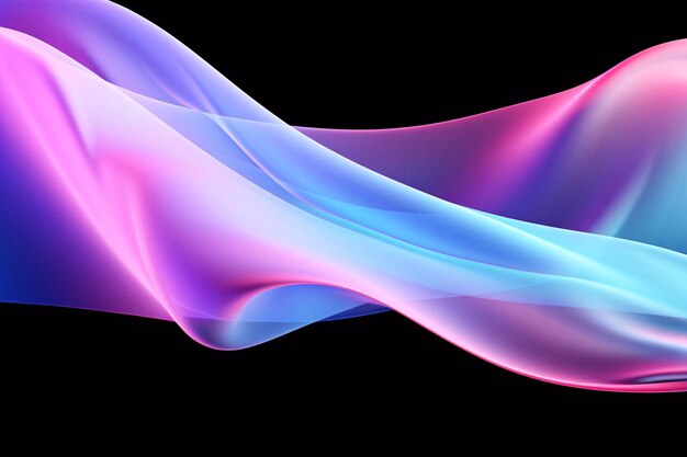 Vibrant Curved Abstract Background with Colorful Design Easily Accessible Stock Image with Generativ...