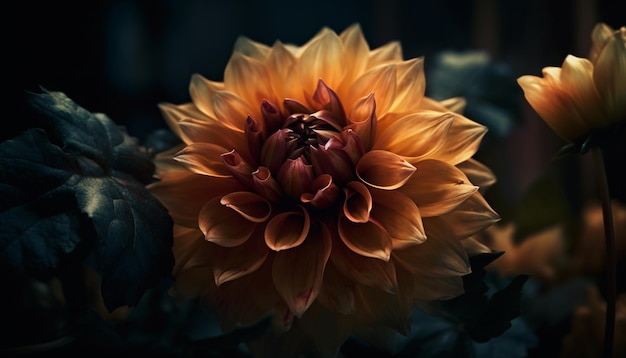 Vibrant dahlia bouquet a gift of love generated by AI