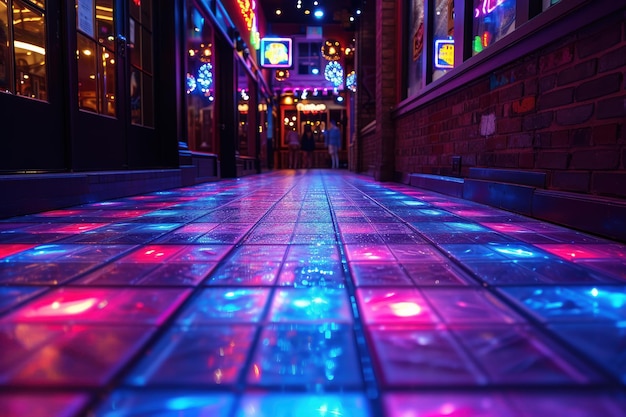 Vibrant Dance Floor Illumination