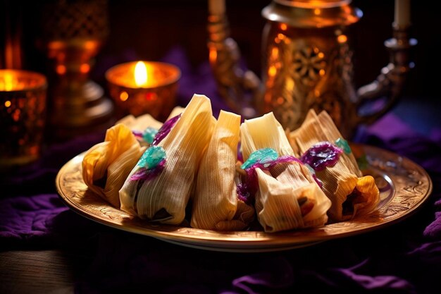 Vibrant Day of the Dead Tamales