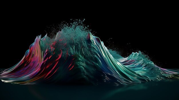 Vibrant desktop paint dance