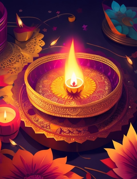 vibrant Diwali background