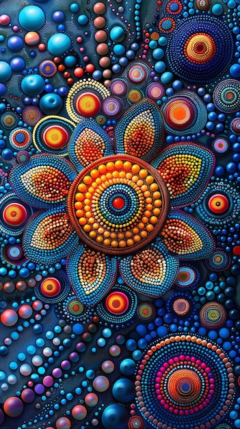 Vibrant dot art abstracte achtergrond