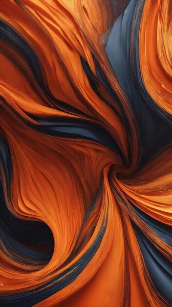 Premium AI Image  Vibrant dreams exploring the mystique of orange abstract backgrounds 