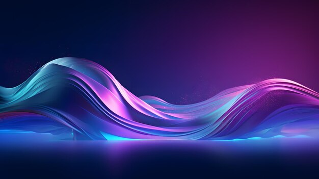 Vibrant and Dynamic Liquid Wave on Dark Background Eyecatching Stock Image for