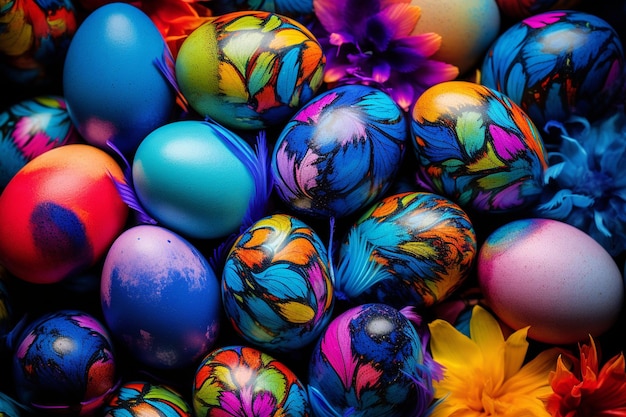 Vibrant easter egg delight