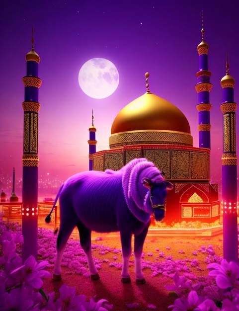 Vibrant eidaladha beauty background