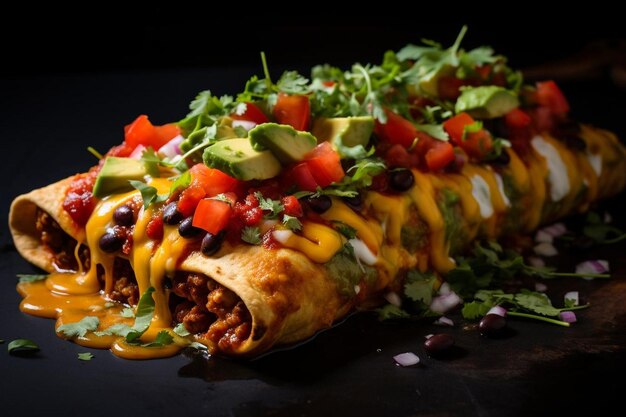 Photo vibrant enchilada majesty