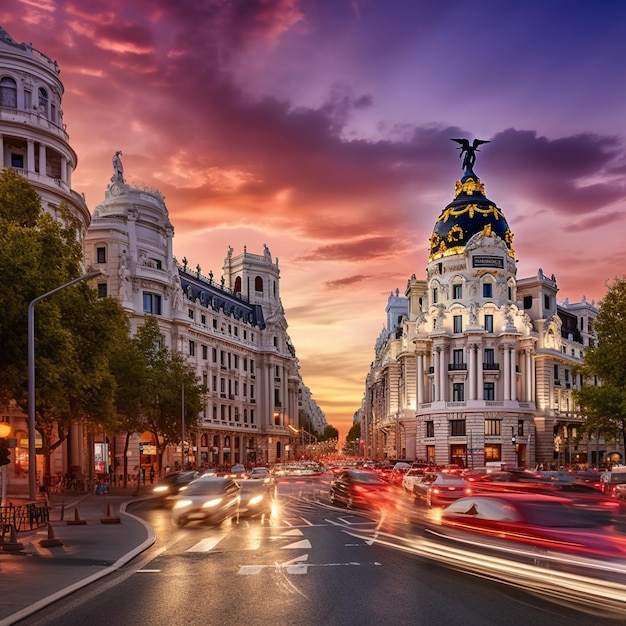 Vibrant Energy of Madrid