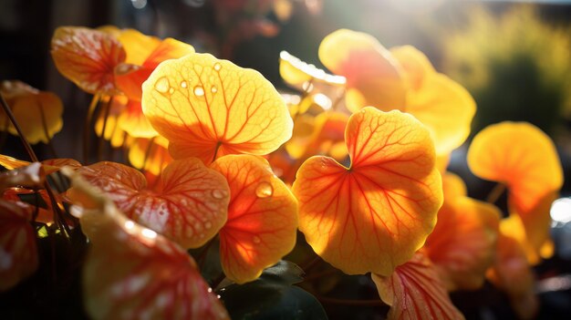 Vibrant Exotic Begonias Hyperrealistic Hd Photography With Canon 8k