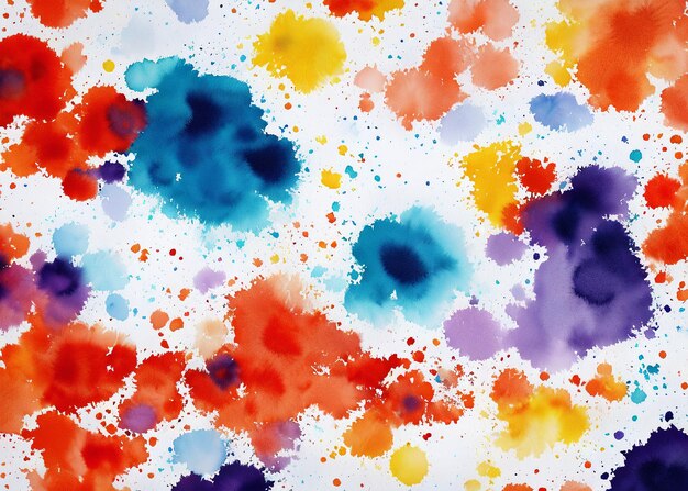 A vibrant explosion of artistic expression captured in single splattered canvas bursting with color