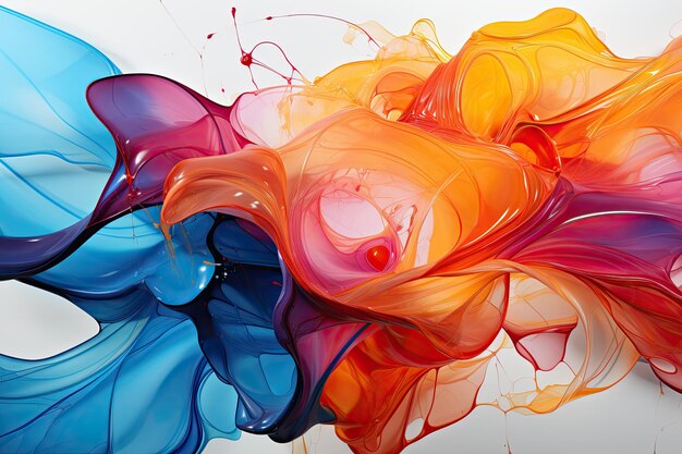 A vibrant explosion of color and shapes this abstract print evokes a sense of dynamic energy