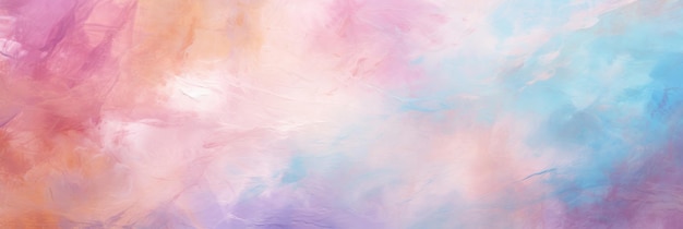 Photo vibrant and expressive abstract background in pastel tones created with broad strokes of oil paint