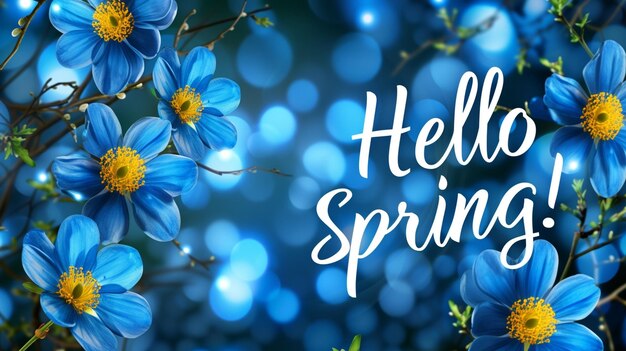 vibrant flowers hello spring background natural beauty flower welcome spring and summer