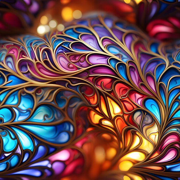 Foto sinapsi frattali vibranti