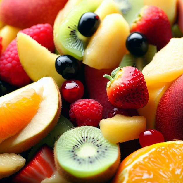 Photo vibrant fresh fruits create a burst of flavor banana