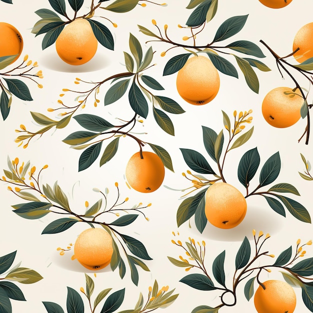 Vibrant Fruit Naadloos patroon ontwerpt textuur achtergrond