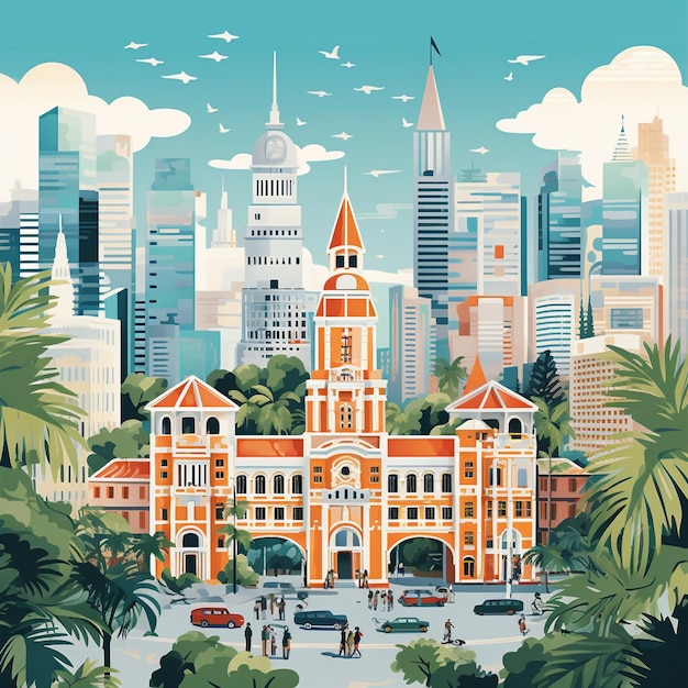 Vibrant fusion of history and modernity in Ho Chi Minh City Vietnam