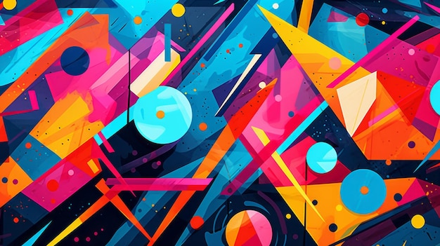 Vibrant Geometrische Abstractie