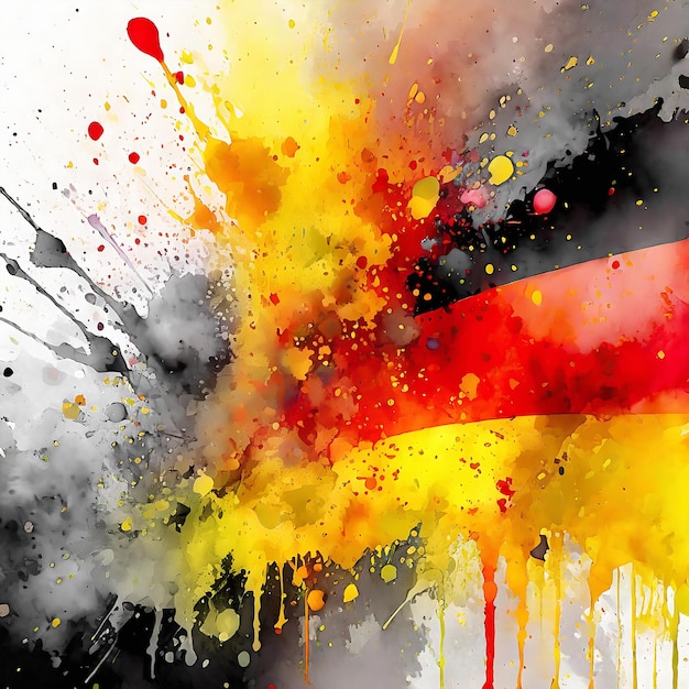 Vibrant german flag