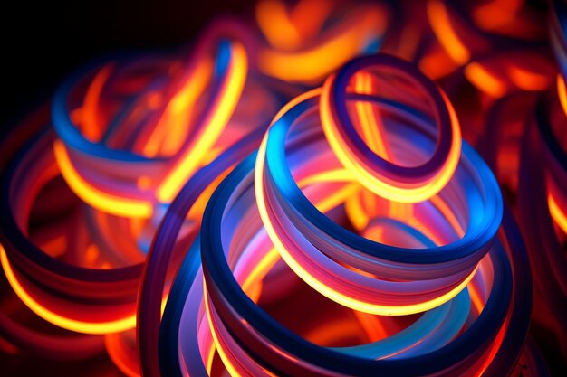 Vibrant Glow Symphony cool neon wallpapers