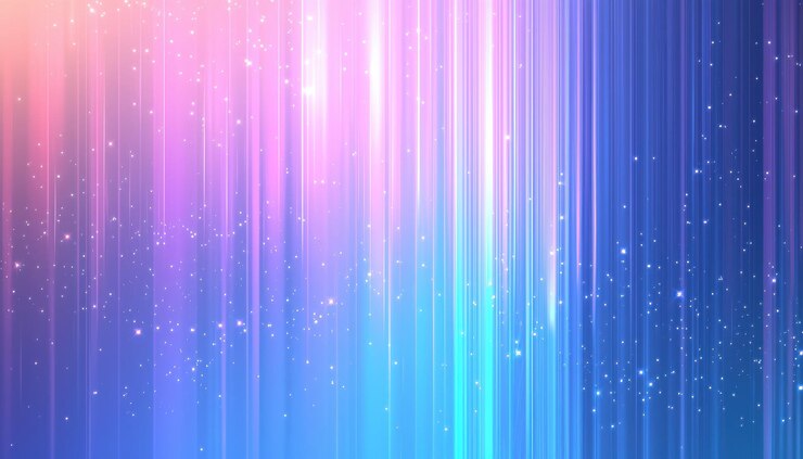 ピンクとブルーの色彩の垂直線を特徴とする活発なグラディエントの背景は,夢のようなエーテルな囲気を作成します