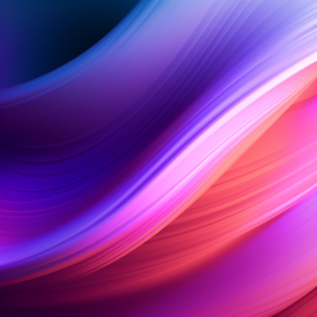 Vibrant Gradient Waves Abstract achtergrondcollectie