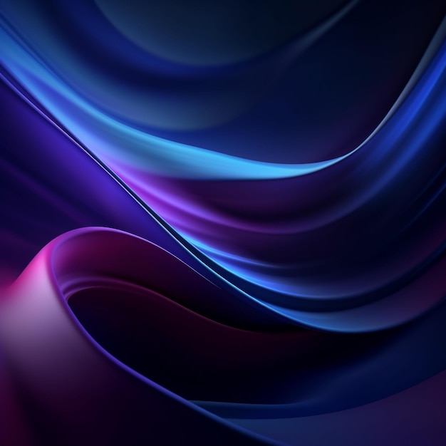 Vibrant Gradient Waves Abstract achtergrondcollectie