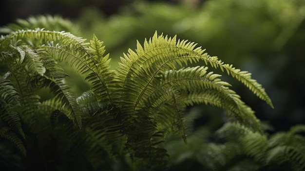 Photo a vibrant green fern